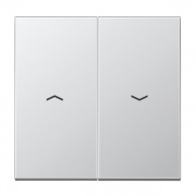 Клавиша 2-ая для жалюзийного выключателя/кнопок Jung LS Алюминий