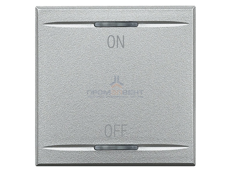 Axolute Клавиши с символами для системы автоматизации для 2 функций - 2 модуля, ON-OFF, цвет алюмини