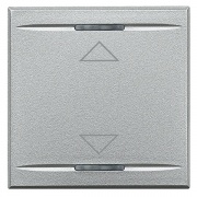 Axolute Клавиши с символами для системы автоматизации для 2 функций - 2 модуля, ВВЕРХ-ВНИЗ, цвет алю