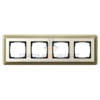 Рамка 4-ая Gira ClassiX Бронза/Кремовый