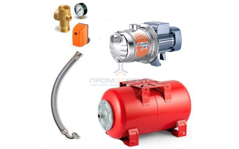 Насосная станция Pedrollo HYDROFRESH PLURIJETm 3/60-N-24CL - 0,37 кВт (Qmax 70 л/мин, с/х)