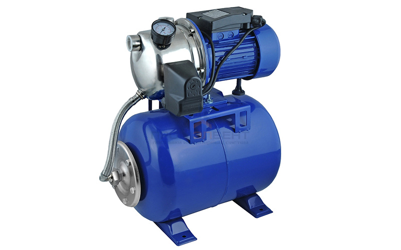 Насосная станция UNIPUMP AUTO JS 80 - 0,6 кВт (24 л, однофазный, Hmax 38 м, Qmax 45 л/мин)