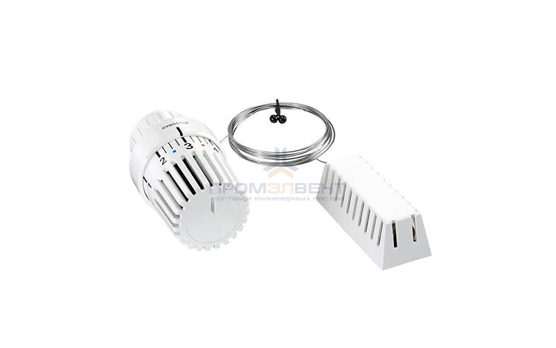 Головка термостатическая Oventrop Uni LD - клеммное соединение (белый, с выносным датчиком 2м)