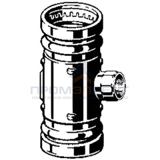Тройник Viega d108х3/4"х108 под пресс, Sanpress XL c SC-Contur, ВР, бронза