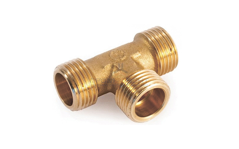 Тройник латунный резьбовой равнопроходный STOUT (НР) - 1