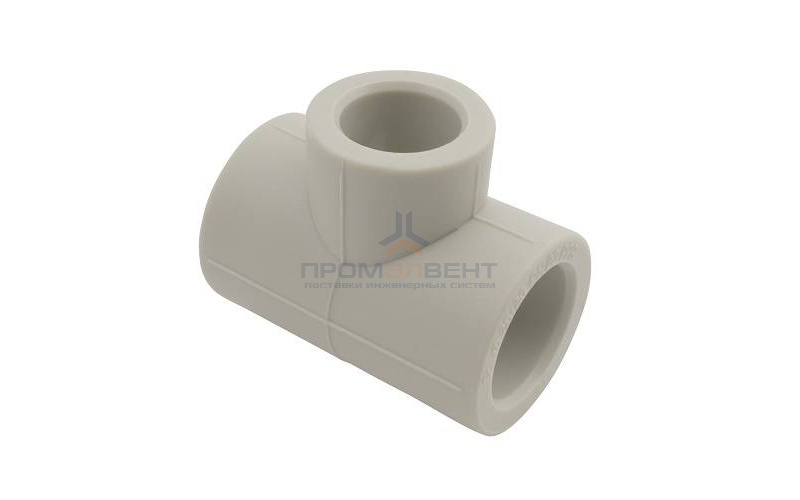 Тройник переходной FV-Plast - 40 × 32 × 40 (для полипропиленовых труб под пайку, цвет серый)