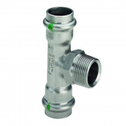 Тройник переходной Viega Sanpress Inox 2317.1 - 54 x 1" x 54 (нержавеющая сталь)