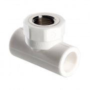Тройник с переходом на внутреннюю резьбу VALTEC VTp.732 - 20 x 3/4" (для полипропилен.труб, белый)