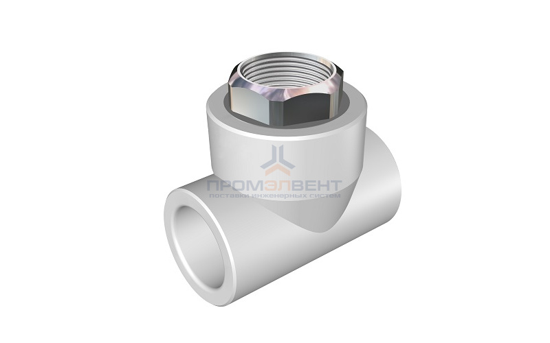 Тройник с переходом на накидную гайку KALDE - 20 x 3/4