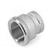 Муфта латунная резьбовая переходная STOUT - 1" x 1/2" (никелированная)