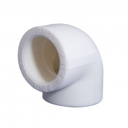 Отвод 90° KALDE - 40 (для полипропиленовых труб под пайку, цвет белый)