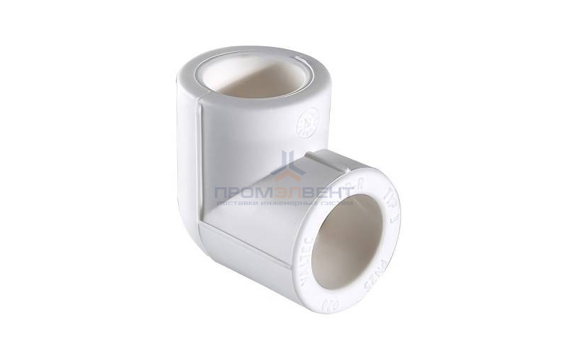 Отвод 90° VALTEC VTp.751 - 40 (для полипропиленовых труб под пайку, цвет белый)