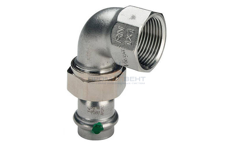 Отвод 90° разъемный Viega Sanpress Inox 2355 - 35 x 1