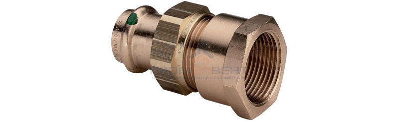 Переход на внутреннюю резьбу разъемный Viega G3 Sanpress 2262 - 18 x 1/2