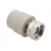 Переход на накидную гайку FV-Plast - 32 x 1"1/4 (усиленный, для полипропиленовых труб, цвет серый)