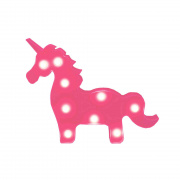 12-25 Светильник светодиодный "Единорог", 3 Вт, АБС-пластик, красный, 145 г., 300*240*30 мм, ТБ