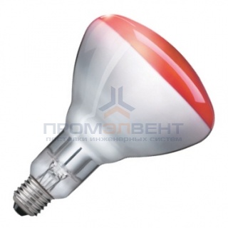 Лампа инфракрасная Philips BR125 IR 150W E27 красная