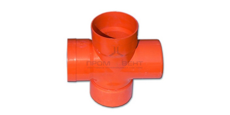 Крестообразное соединение для двустенных труб,90°, полипропилен, д.125 мм DKC