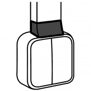 Адаптер QUTEO для кабель-канала 24x14мм Legrand METRA