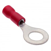 Наконечник кольцевой изолированный НКИ 0.25–1.5мм2 М6 19А красный (100шт.)