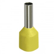 Наконечник кабельный НШвИ 1,0-8 с изолированным фланцем желтый Е1008 (100шт) ИЭК