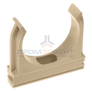 Крепёж-клипса для труб д20 под дерево (сосна) [уп. 100шт]