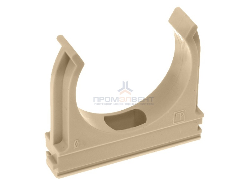 Крепёж-клипса для труб д16 под дерево (сосна) [уп. 100шт]