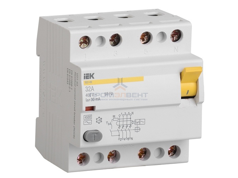 УЗО ВД1-63 4Р 32А 30мА ИЭК