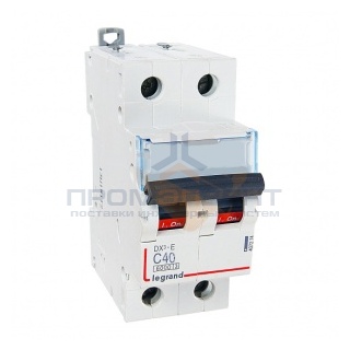 Автоматический выключатель Legrand DX3-E C40 2П 6000/6kA (автомат)