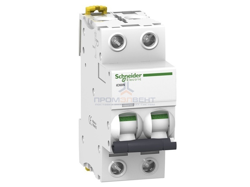 Автоматический выключатель Schneider Electric Acti 9 iC60N 2П 50A 6кА C (автомат)