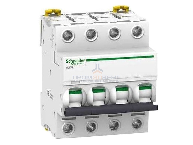 Автоматический выключатель Schneider Electric Acti 9 iC60N 4П 50A 6кА C (автомат)