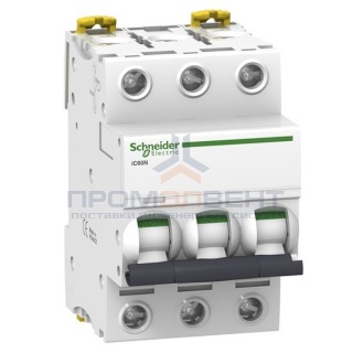 Автоматический выключатель Schneider Electric Acti 9 iC60N 3П 25A 6кА C (автомат)