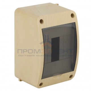 Щит распределительный навесной Тyco на 4 модуля под дерево "Сосна" 140х90х85мм