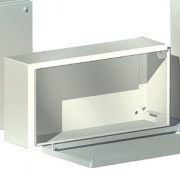 Сварной металлический корпус CDE, 500х200х120 мм, с фланцами, IP55