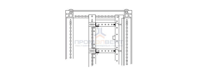 Объединительные панели для секций шкафов DAE/CQE, 800мм, 1 упаковка - 5шт.
