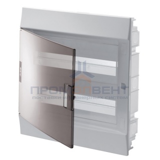 Бокс в нишу ABB Mistral41 36М (2x18) прозрачная дверь c клеммным блоком