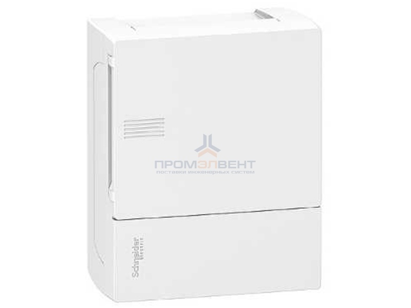 Бокс навесной Schneider Electric Mini Pragma 6 модулей с белой дверью с клемниками N+PE