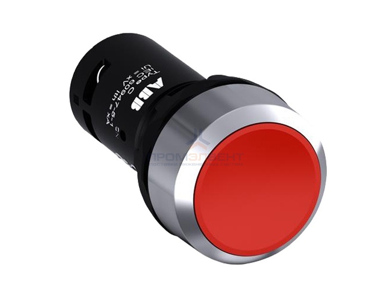 Кнопка ABB CP1-30R-10 красная без фиксации 1HO