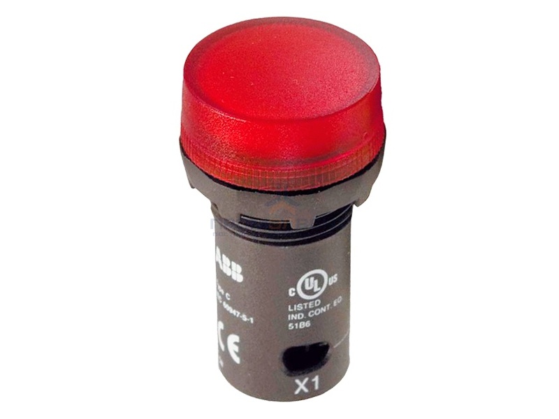 Лампа ABB CL2-502R красная со встроенным светодиодом 24В AC/DC